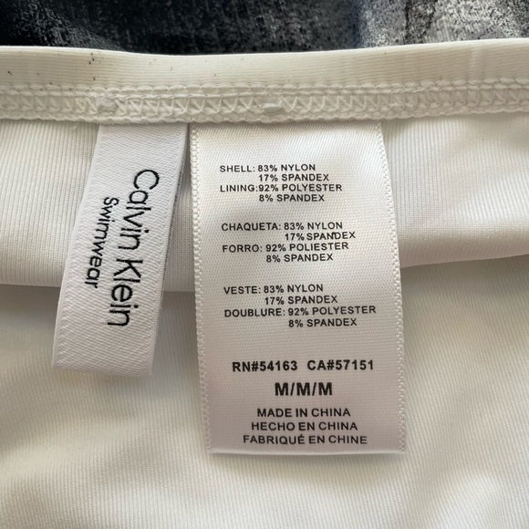 Calvin Klein Women's Printed High Waist Bikini Bottoms Swimsuit Black - Picture 6 of 8